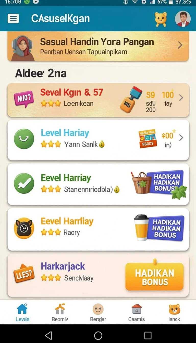 Tampilan utama aplikasi 889zk App APK Terbaru yang intuitif dan efisien.